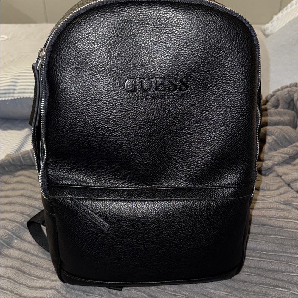 GUESS Textured Black Backpack
